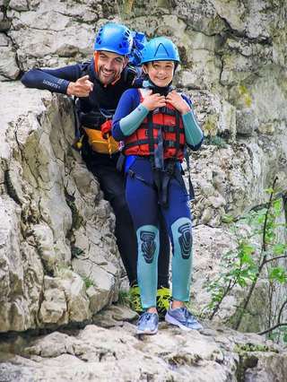 Canyoning-Gruppe im Verdon